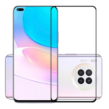 3x Picasee gehärtetes 3D Schutzglas mit Rahmen für Huawei Nova 8i - schwarz - 2+1 gratis
