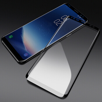 Picasee 3D gehärtetes Schutzglas für Samsung Galaxy S9 Plus G965F - schwarz