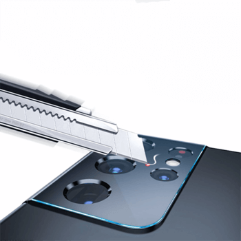 3x Picasee gehärtetes Schutzglas für das Kamerobjektiv des Mobiltelefons Samsung Galaxy S21 FE 5G 2+1 gratis