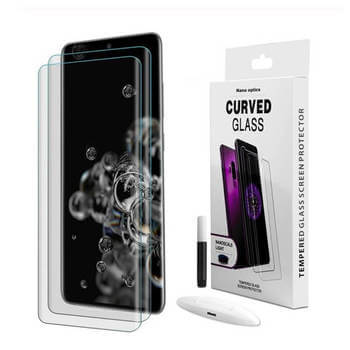 3x 3D UV gebogenes Schutzglas für Samsung Galaxy S22 Ultra 5G - 2+1 gratis