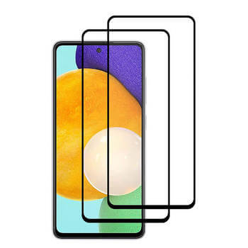 3x Picasee gehärtetes 3D Schutzglas mit Rahmen für Samsung Galaxy A53 5G - schwarz - 2+1 gratis