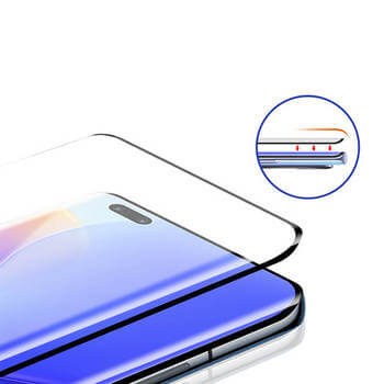 Picasee gehärtetes 3D Schutzglas mit Rahmen für Huawei Nova 9 SE - schwarz