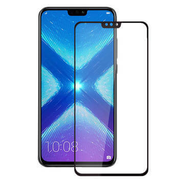 Gehärtetes 3D Schutzglas mit Rahmen für Honor X8 4G - schwarz