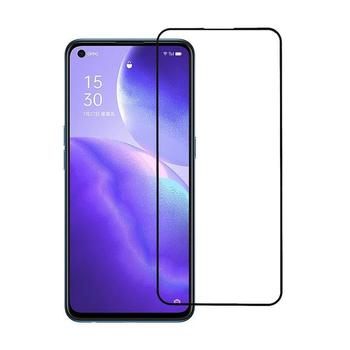 Picasee gehärtetes 3D Schutzglas mit Rahmen für OPPO Reno 5 5G - schwarz