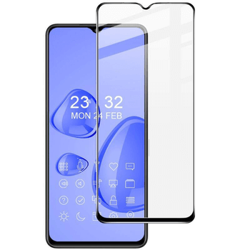 Picasee gehärtetes 3D Schutzglas mit Rahmen für OPPO A16s - schwarz