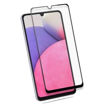 Picasee gehärtetes 3D Schutzglas mit Rahmen für Samsung Galaxy A33 5G A336 - schwarz