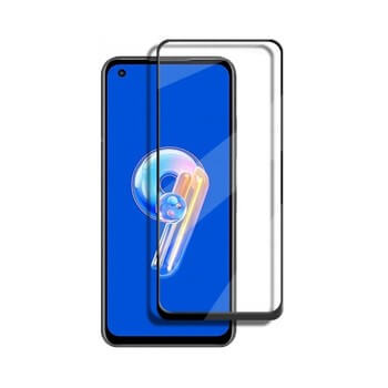 Gehärtetes 3D Schutzglas mit Rahmen für Asus Zenfone 9 - schwarz