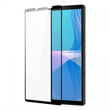 Picasee gehärtetes 3D Schutzglas mit Rahmen für Sony Xperia 10 III - schwarz