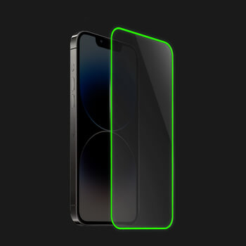 Gehärtetes Schutzglas mit einem im Dunkeln leuchtenden Rahmen für Xiaomi Redmi 10 (2022) - Grünn