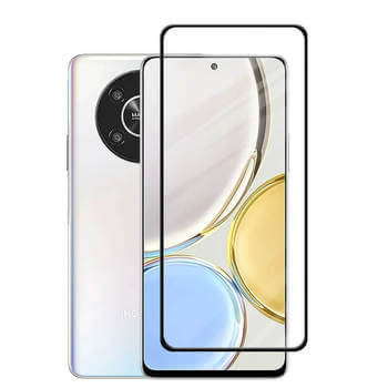 Gehärtetes 3D Schutzglas mit Rahmen für Honor Magic5 Lite 5G - schwarz