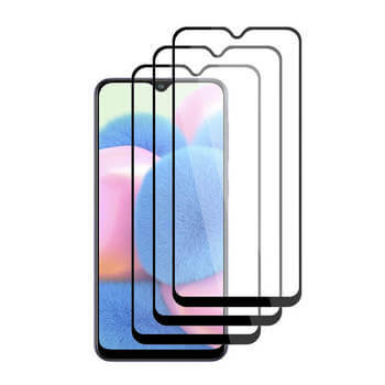 3x Picasee gehärtetes 3D Schutzglas mit Rahmen für Samsung Galaxy A14 4G A145R - schwarz - 2+1 gratis