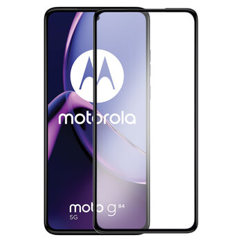 Picasee gehärtetes 3D Schutzglas mit Rahmen für Motorola Moto G84 5G - schwarz