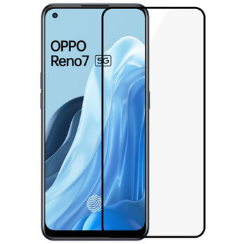 Gehärtetes 3D Schutzglas mit Rahmen für OPPO Reno 7 5G - schwarz