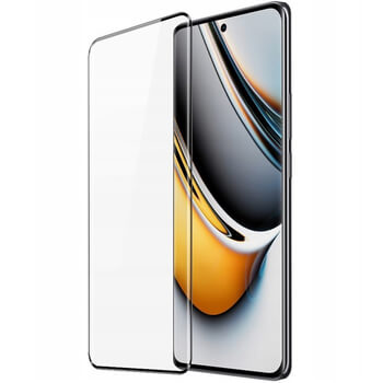 Gehärtetes 3D Schutzglas mit Rahmen für Realme 11 Pro+ - schwarz