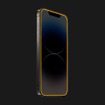 Picasee Gehärtetes Schutzglas mit einem im Dunkeln leuchtenden Rahmen für Xiaomi Redmi 7 - Orange