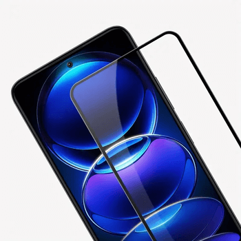 3x Picasee gehärtetes 3D Schutzglas mit Rahmen für Xiaomi Poco X6 - schwarz - 2+1 gratis