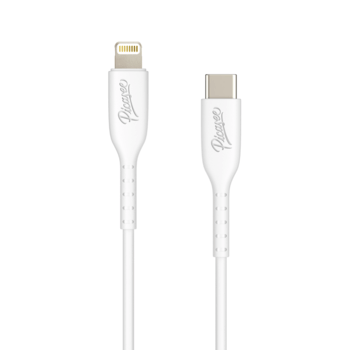 Picasee USB Kabel Lightning - USB C - Weiß