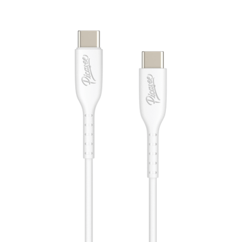 Picasee USB Kabel USB C - USB C - Weiß