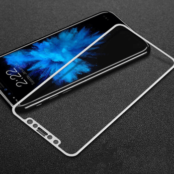 3x Picasee gehärtetes 3D Schutzglas mit Rahmen für Apple iPhone X/XS - weiß - 2+1 gratis