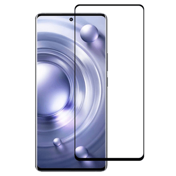 3x gehärtetes 3D Schutzglas mit Rahmen für Vivo V40 SE 5G - schwarz