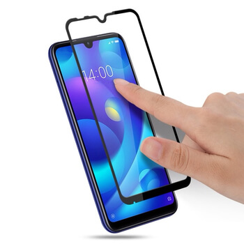 3x gehärtetes 3D Schutzglas mit Rahmen für Xiaomi Redmi 7 - schwarz - 2+1 gratis