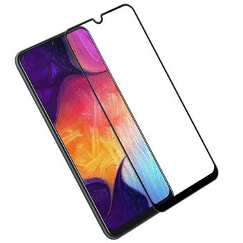 3x gehärtetes 3D Schutzglas mit Rahmen für Samsung Galaxy A40 A405F - schwarz