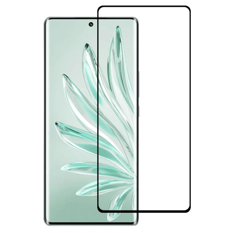 Picasee gehärtetes 3D Schutzglas mit Rahmen für Honor 70 - schwarz
