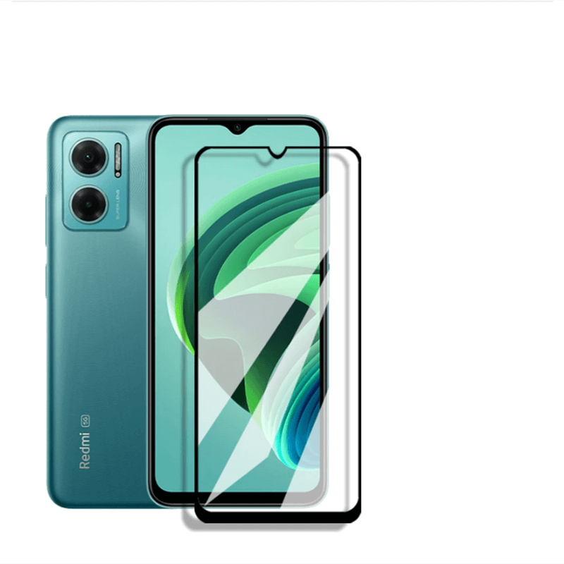 Picasee gehärtetes 3D Schutzglas mit Rahmen für Xiaomi Redmi 10 5G - schwarz