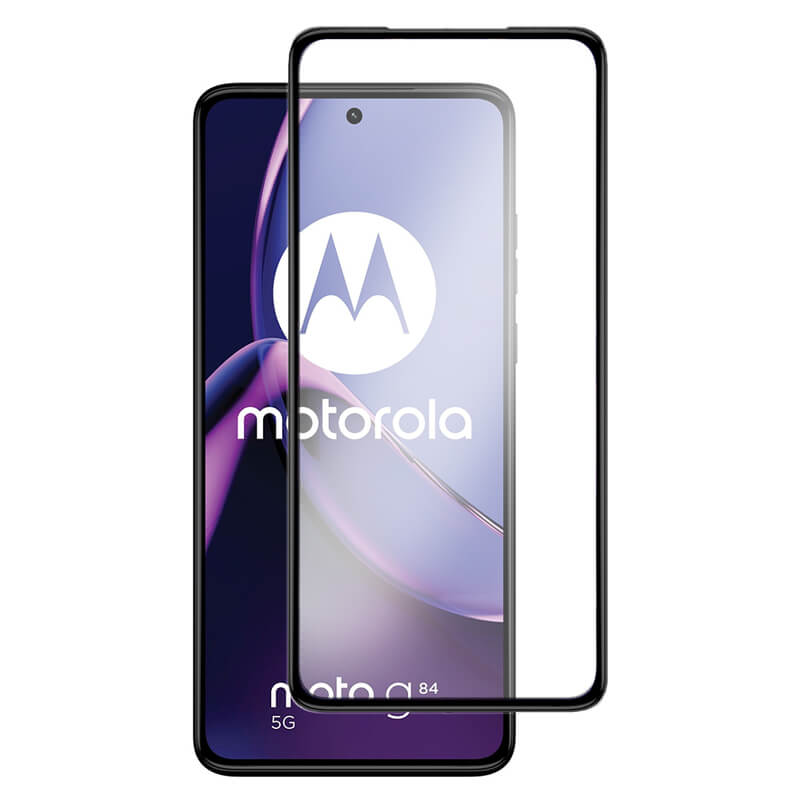 Gehärtetes 3D Schutzglas Mit Rahmen Für Motorola Moto G84 5G - Schwarz