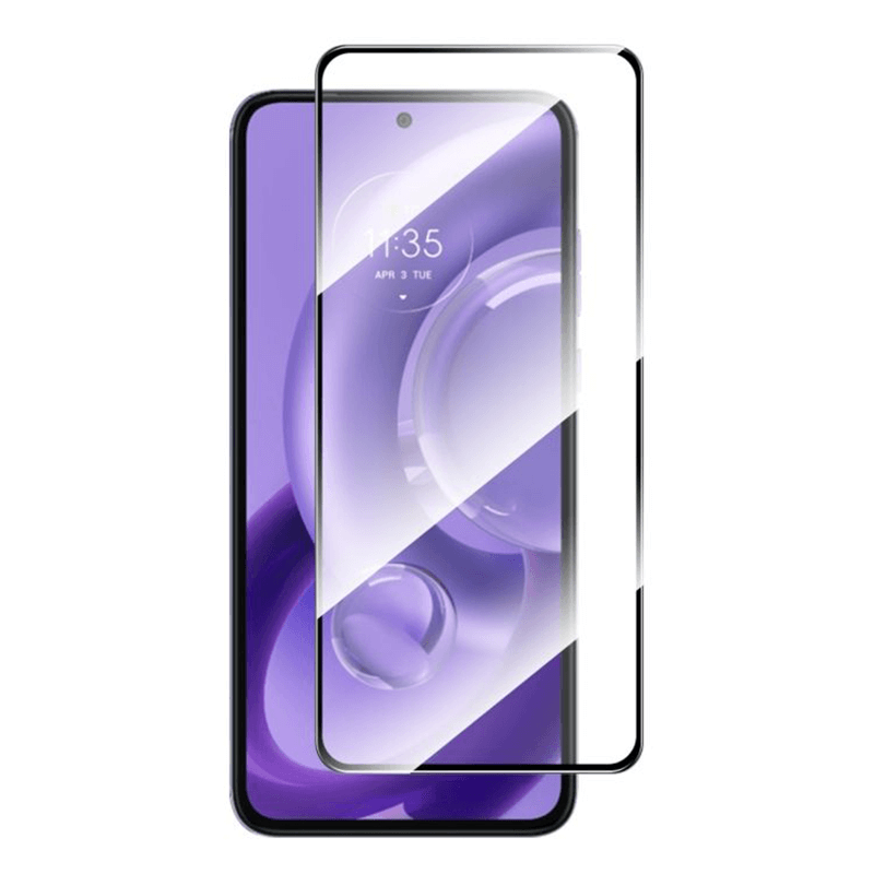 Picasee gehärtetes 3D Schutzglas mit Rahmen für Motorola Edge 40 Neo - schwarz