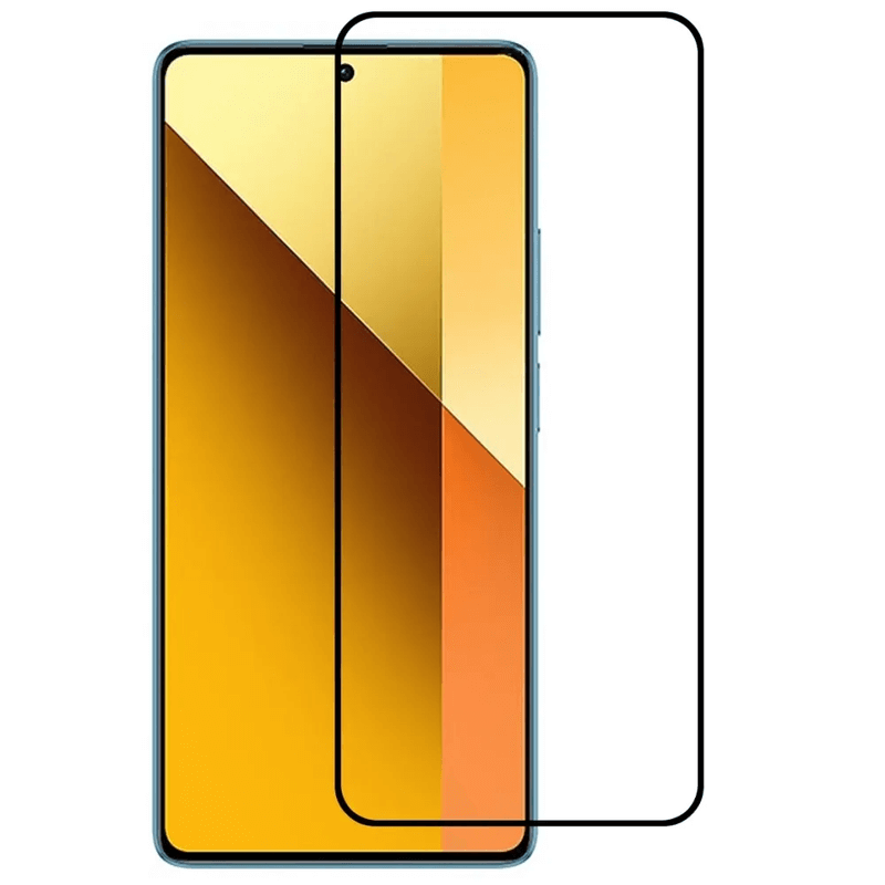 3x Picasee gehärtetes 3D Schutzglas mit Rahmen für Xiaomi Redmi Note 13 Pro 4G - schwarz - 2+1 gratis