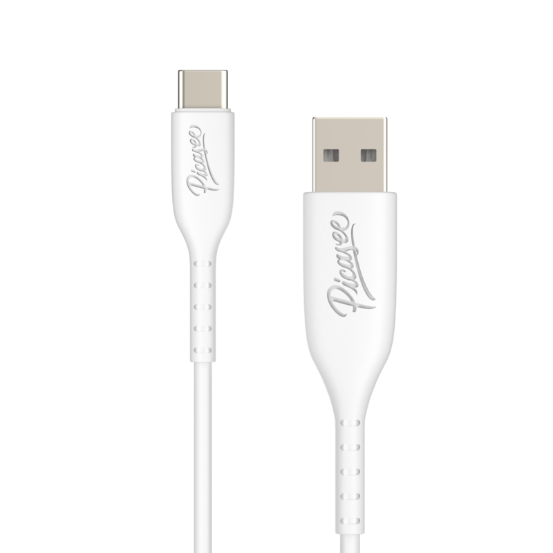 Picasee USB Kabel USB C - USB 2.0 - Weiß