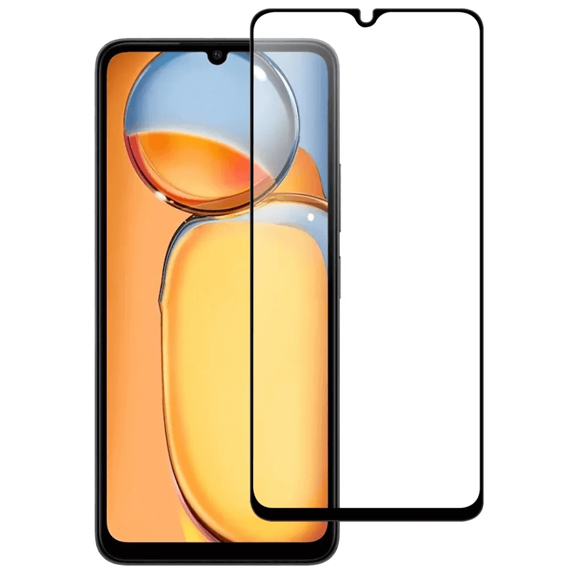 Picasee gehärtetes 3D Schutzglas mit Rahmen für Xiaomi Redmi 13C 5G - schwarz