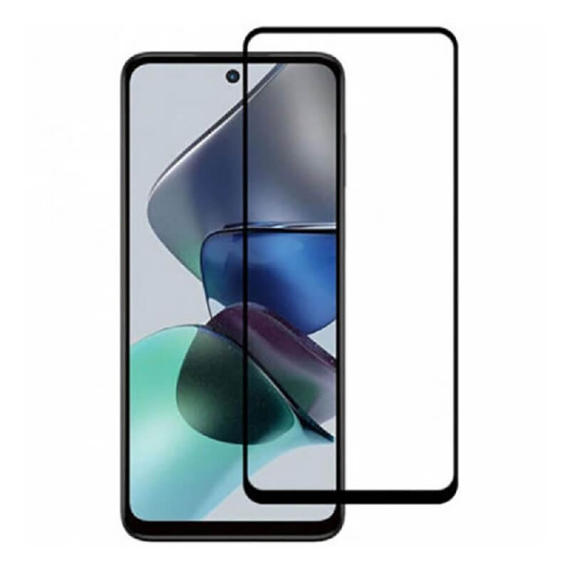 Picasee gehärtetes 3D Schutzglas mit Rahmen für Motorola Moto G14 - schwarz