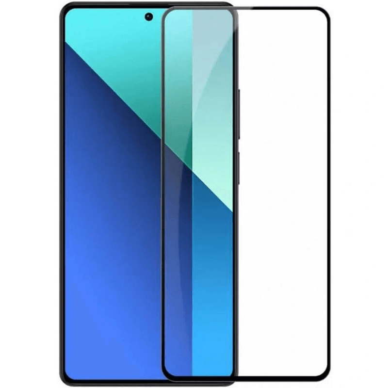 3x Picasee gehärtetes 3D Schutzglas mit Rahmen für Xiaomi Redmi 13 4G - schwarz - 2+1 gratis