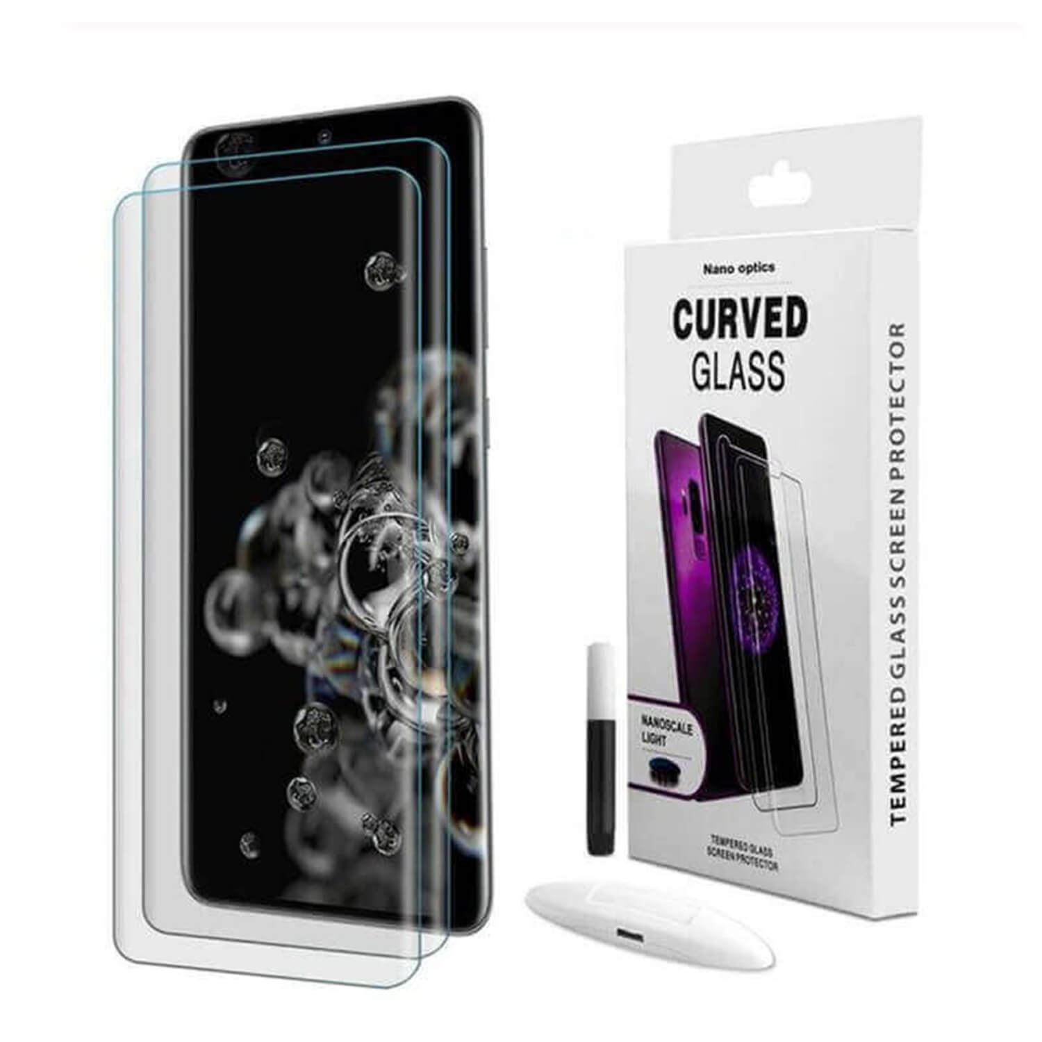 3x Picasee 3D UV gebogenes Schutzglas für Honor 200 5G - 2+1 gratis
