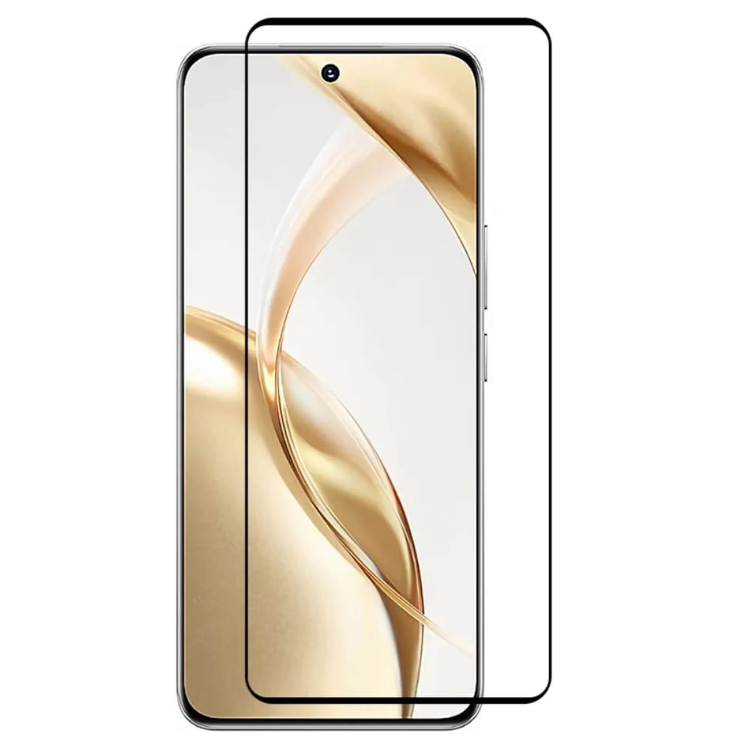 Picasee 3D gehärtetes Schutzglas für Honor 200 Pro 5G - schwarz